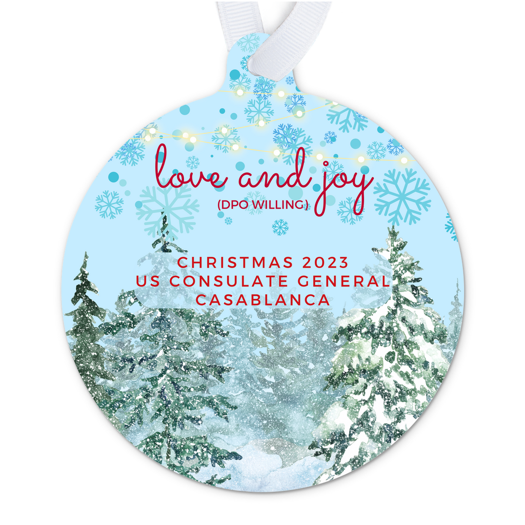 Metal Ornament for Those Who Know About DPO and Santa: Casablanca