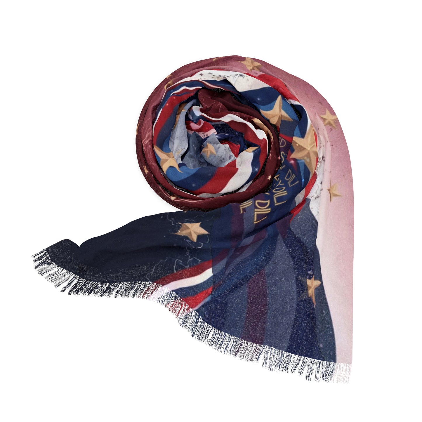 Wonderfully Red, White and Blue, Light Scarf: Dili