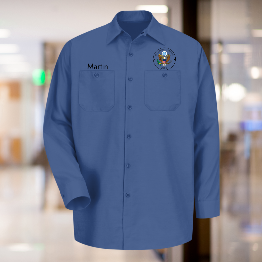 Builder: Men's Long Sleeve Uniform Shirt, Classic Seal