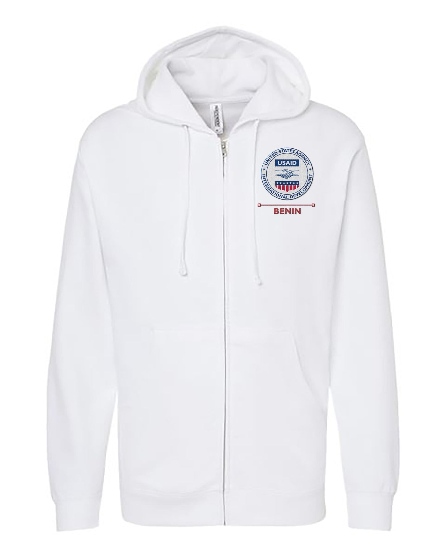 USAID Embroidered Hoodie: Benin