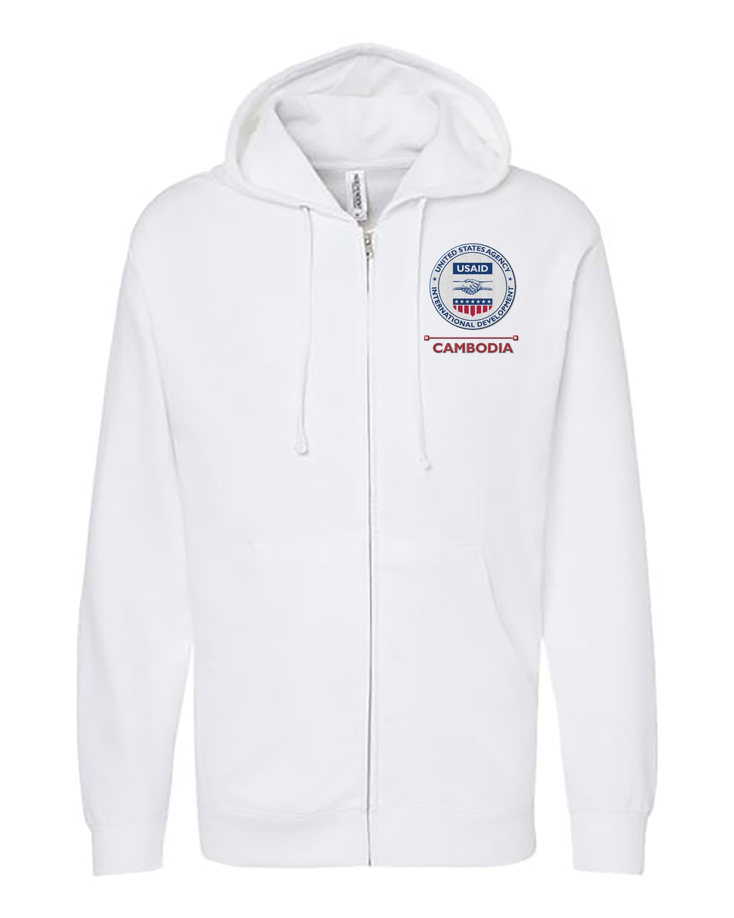 USAID Embroidered Hoodie: Cambodia
