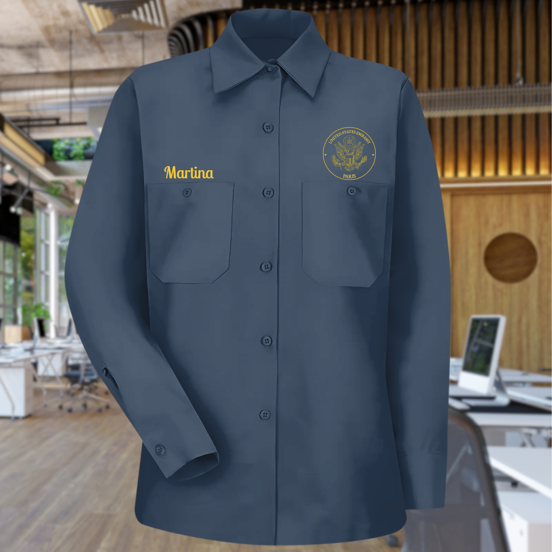 Builder: Women's Uniform Shirt, Long Sleeve Classic Seal