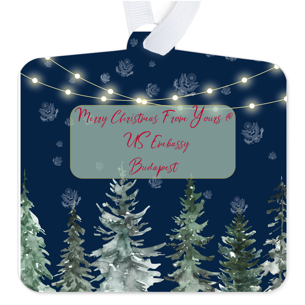 Merry Christmas Keepsake Ornament: Hungary