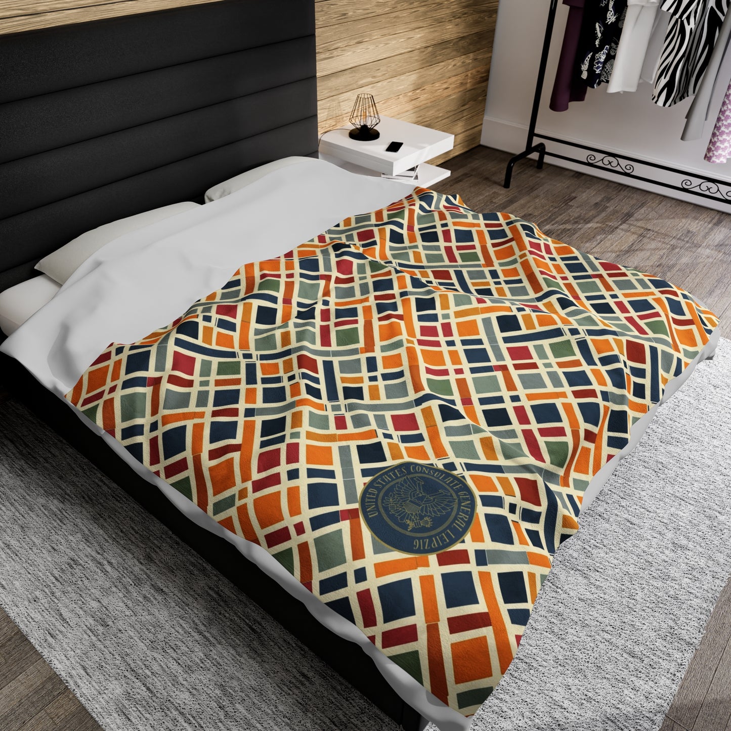 Soft and Plush Velveteen Blanket: Leipzig