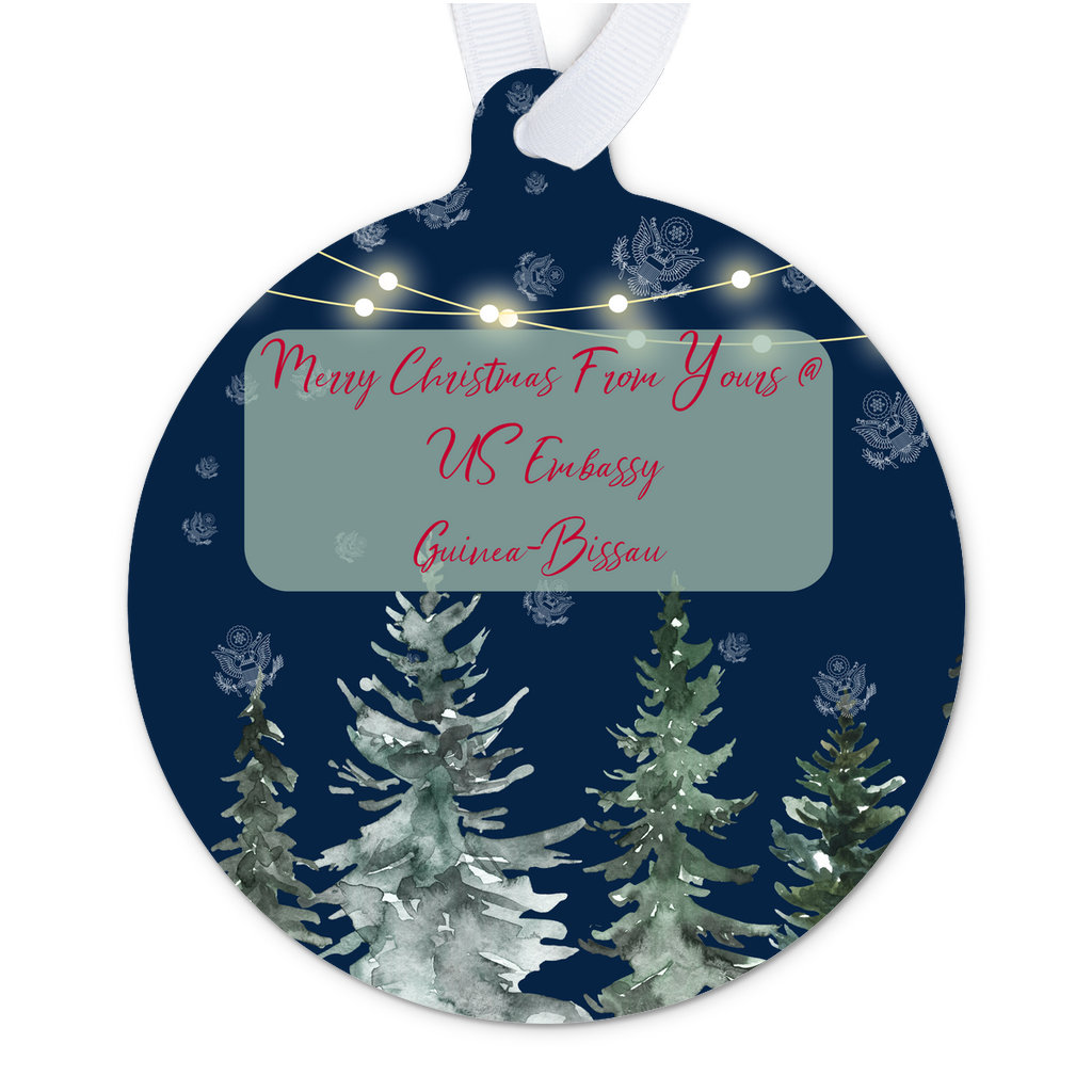 Merry Christmas Keepsake Ornament: Guinea-Bissau