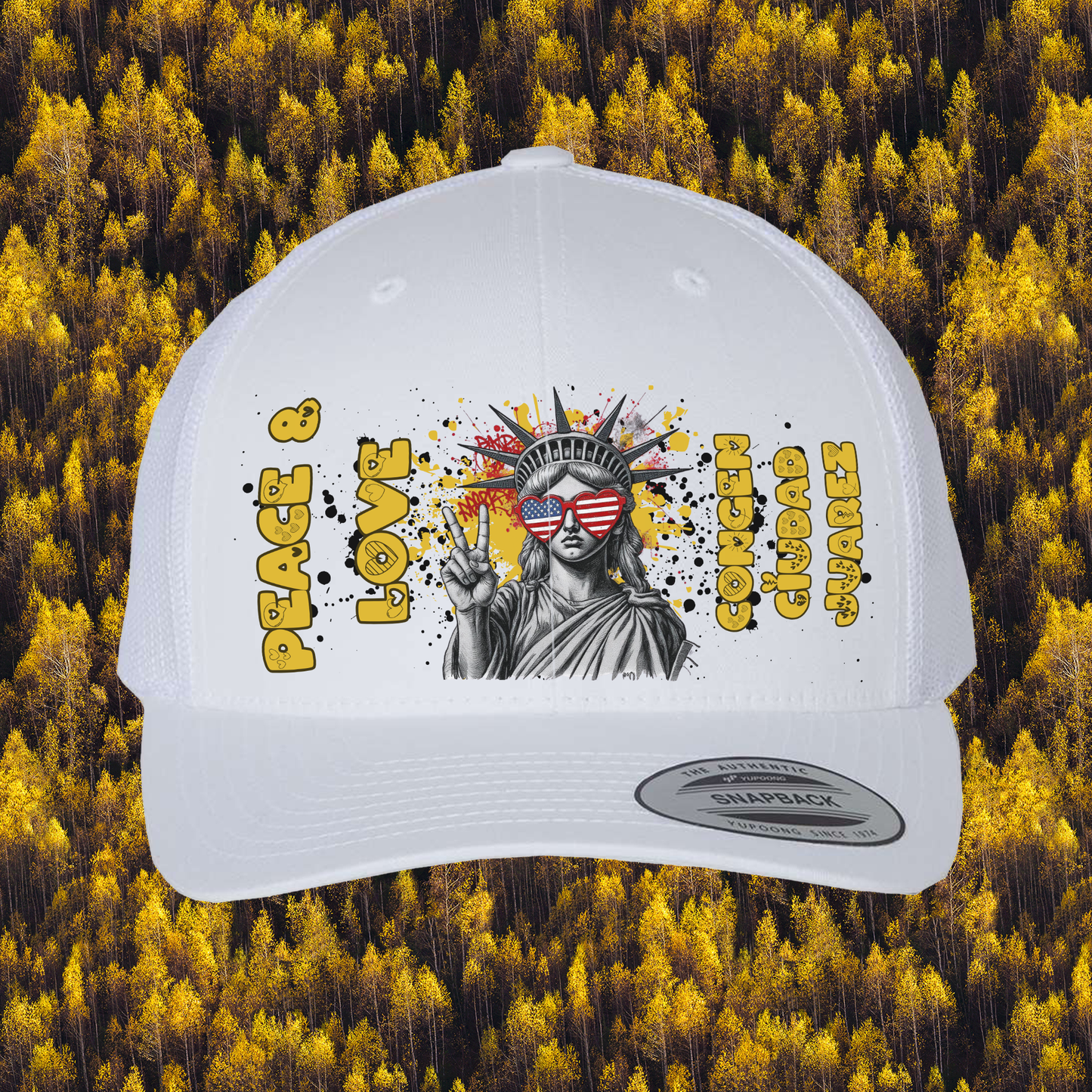 Liberty Retro Trucker Hat | Peace & Love: Ciudad Juarez
