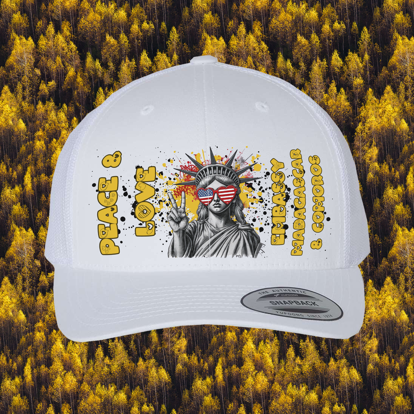 Liberty Retro Trucker Hat | Peace & Love: Madagascar and Comoros