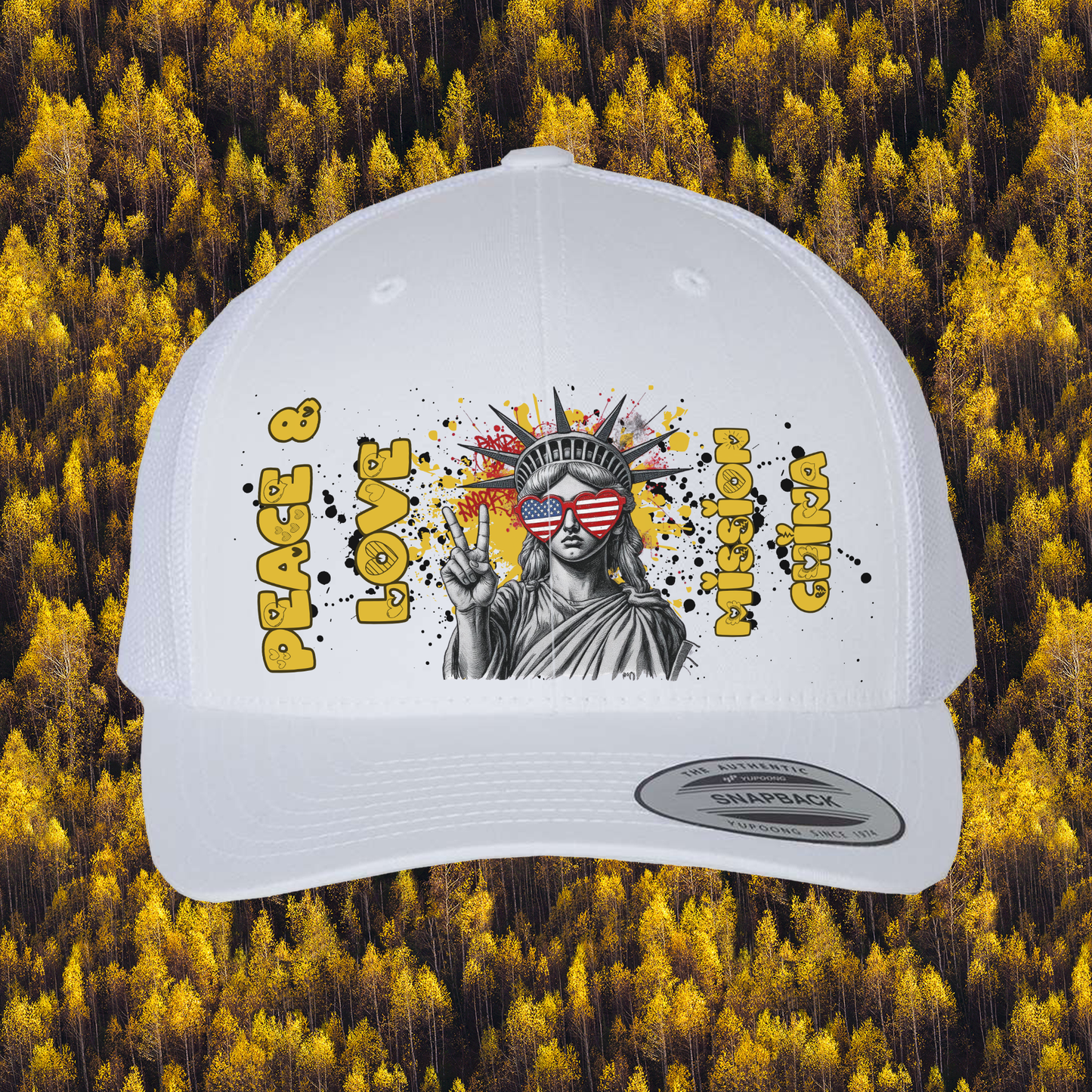 Liberty Retro Trucker Hat | Peace & Love: China