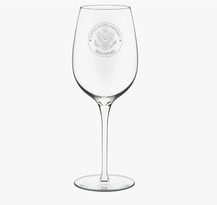 Libbey Signature Kentfield White Wine Glass, Engraved: Global