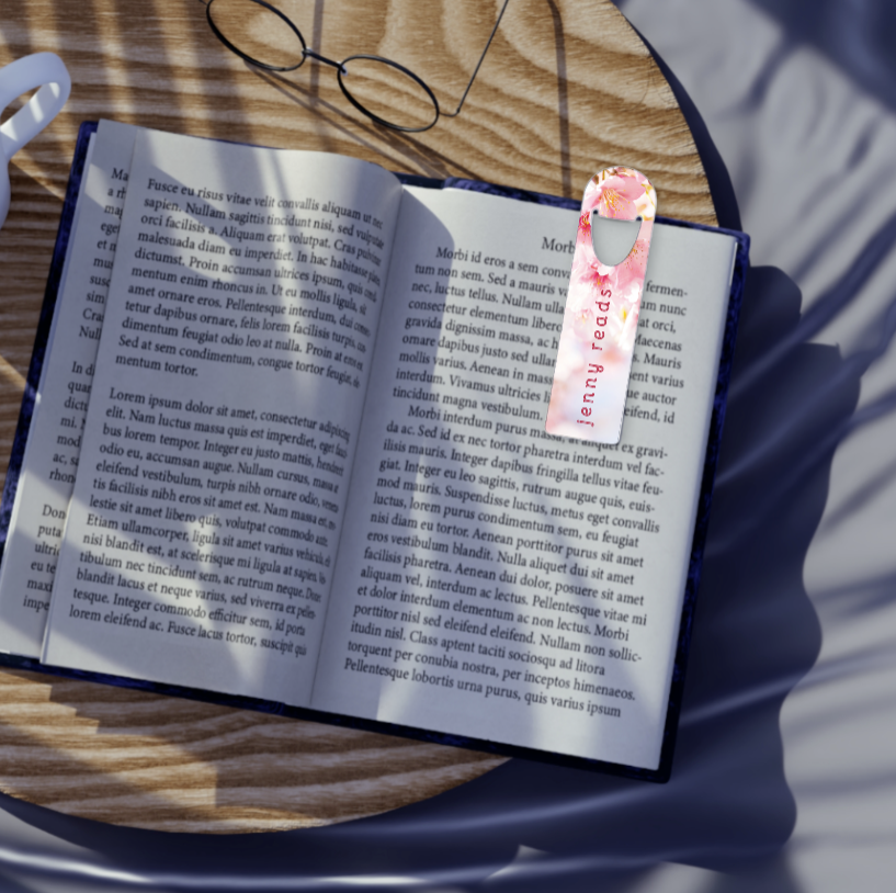 Personalized Keepsake Aluminum Bookmark: Global
