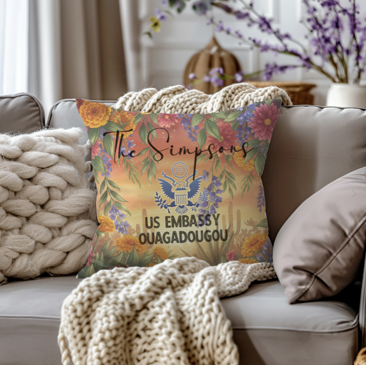 Comfortable Pillow, Personalized for Indoor/Outdoor Use: Global