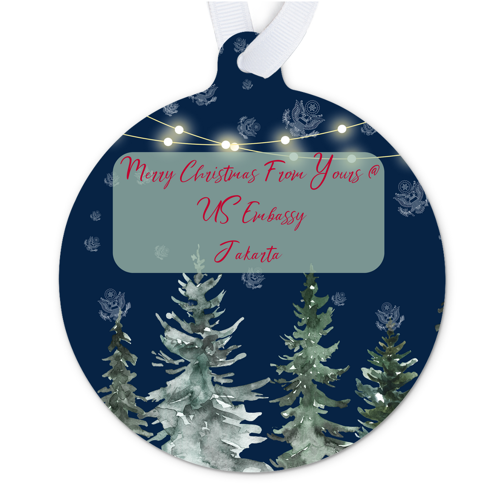 Merry Christmas Keepsake Ornament: Jakarta