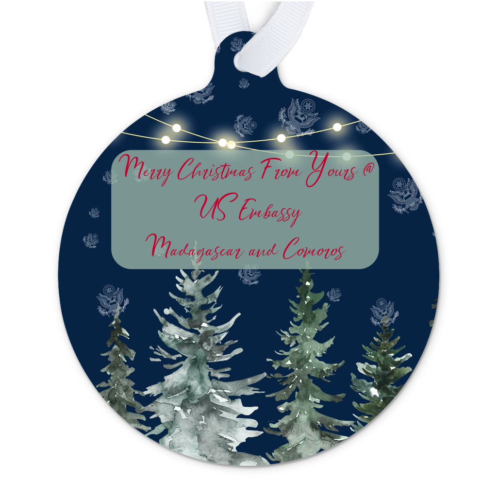 Merry Christmas Keepsake Ornament: Madagascar And Comoros