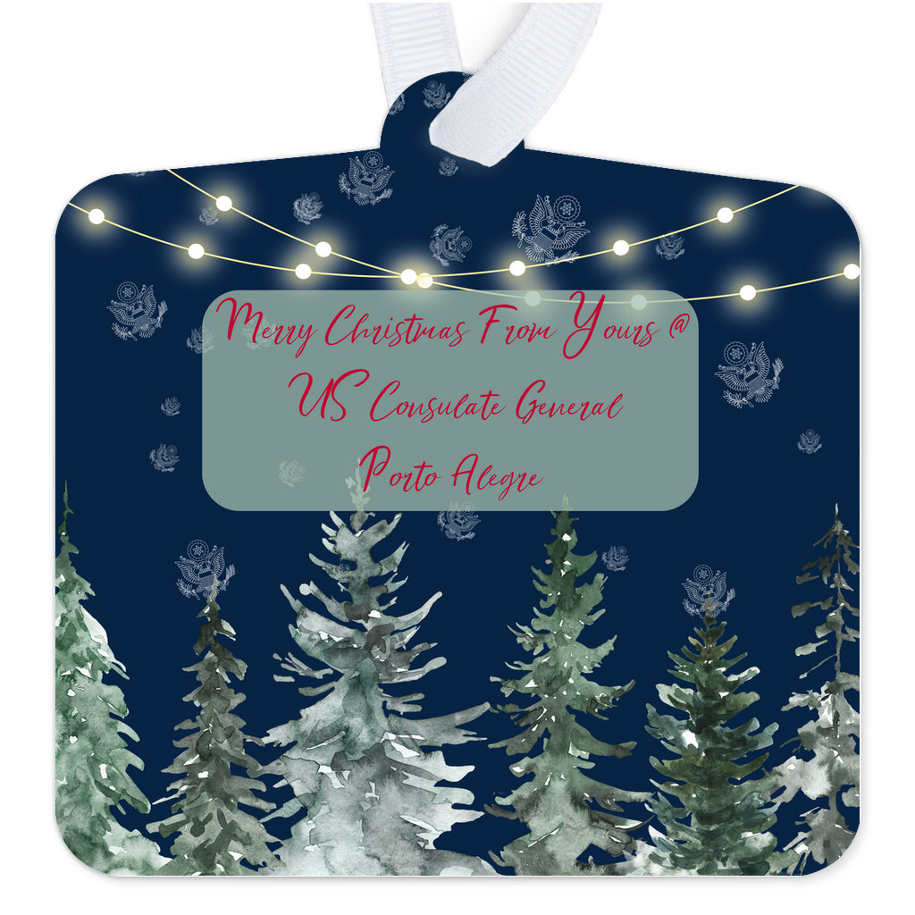 Merry Christmas Keepsake Ornament: Porto Alegre