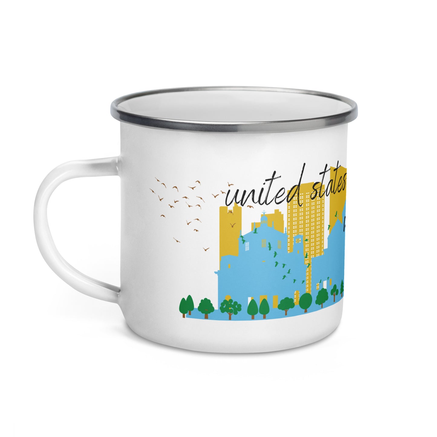 Enamel Mug: Naples