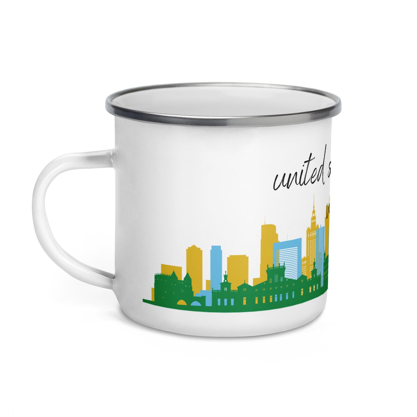 Enamel Mug: Warsaw