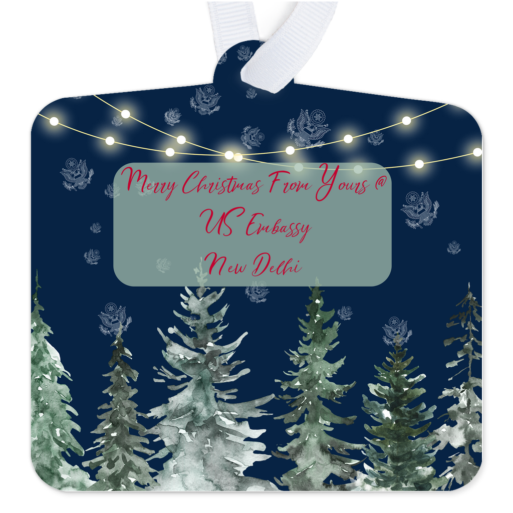 Merry Christmas Keepsake Ornament: New Delhi