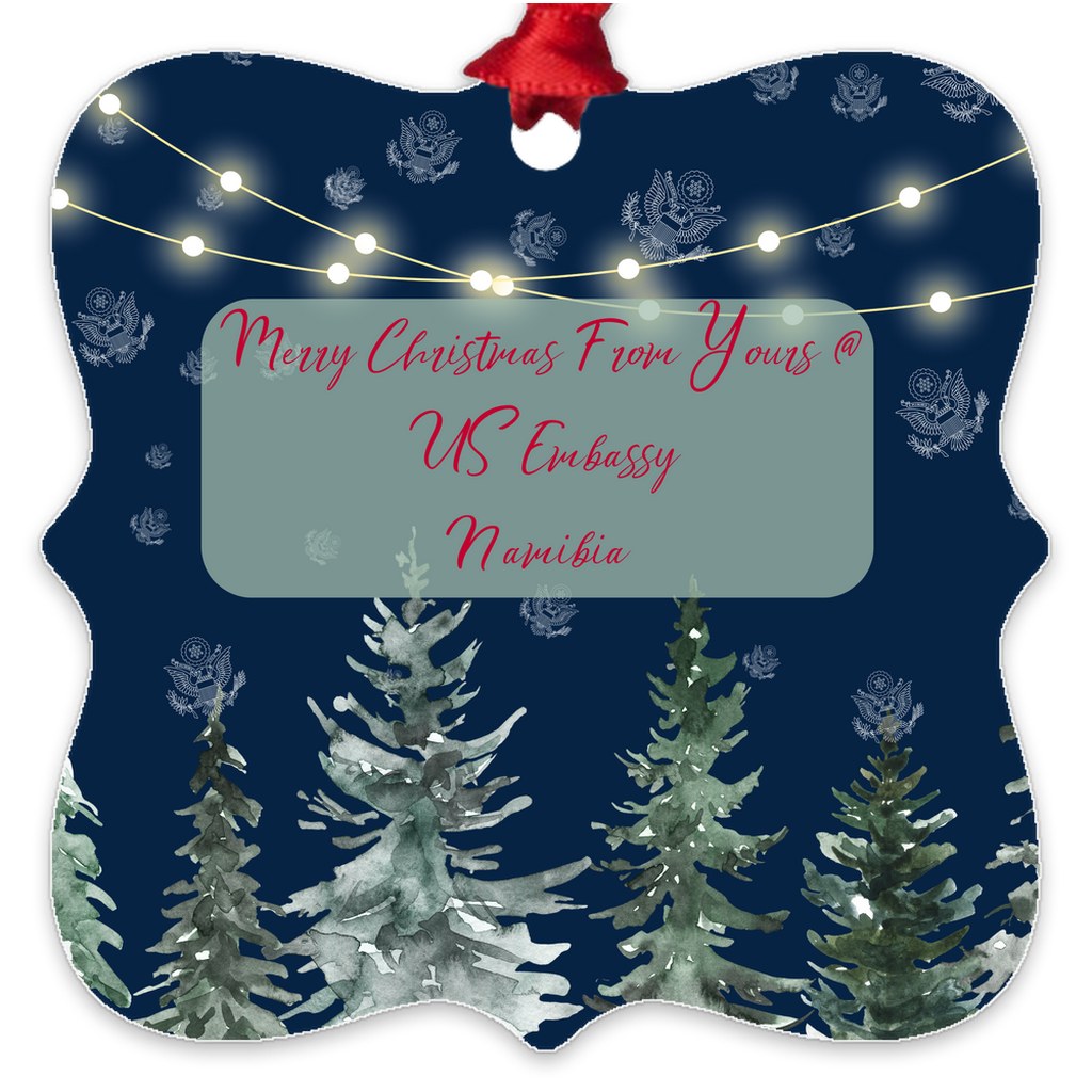 Merry Christmas Keepsake Ornament: Namibia