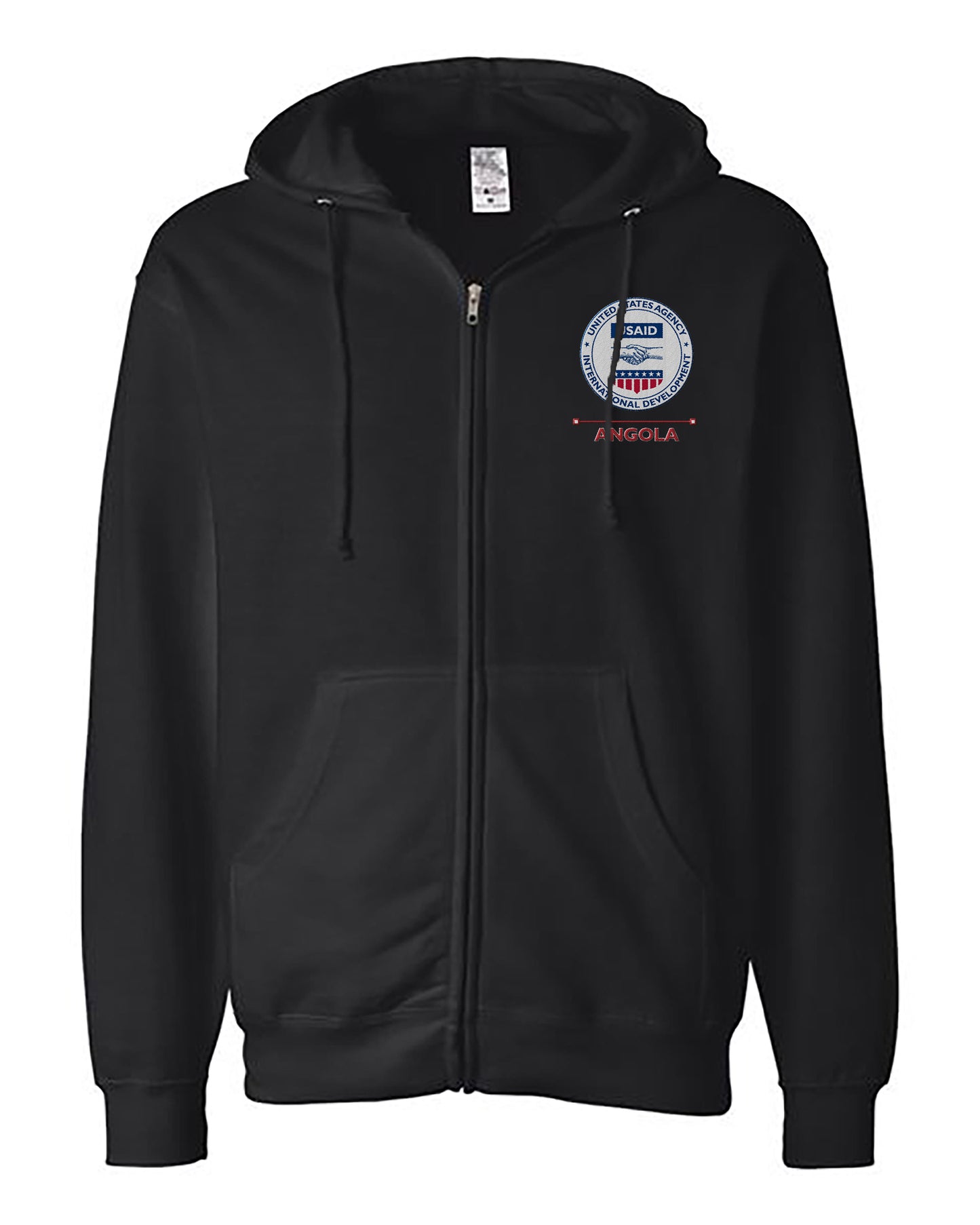 USAID Embroidered Hoodie: Angola
