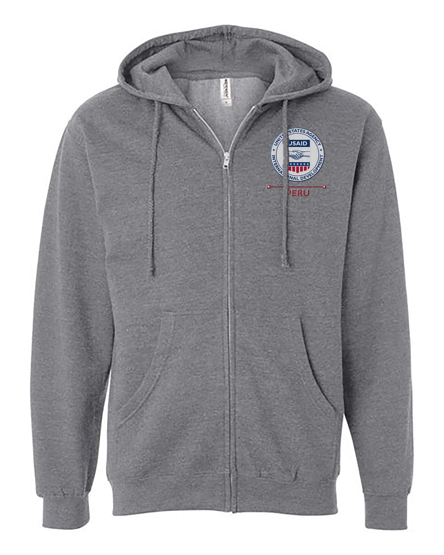 USAID Embroidered Hoodie: Peru