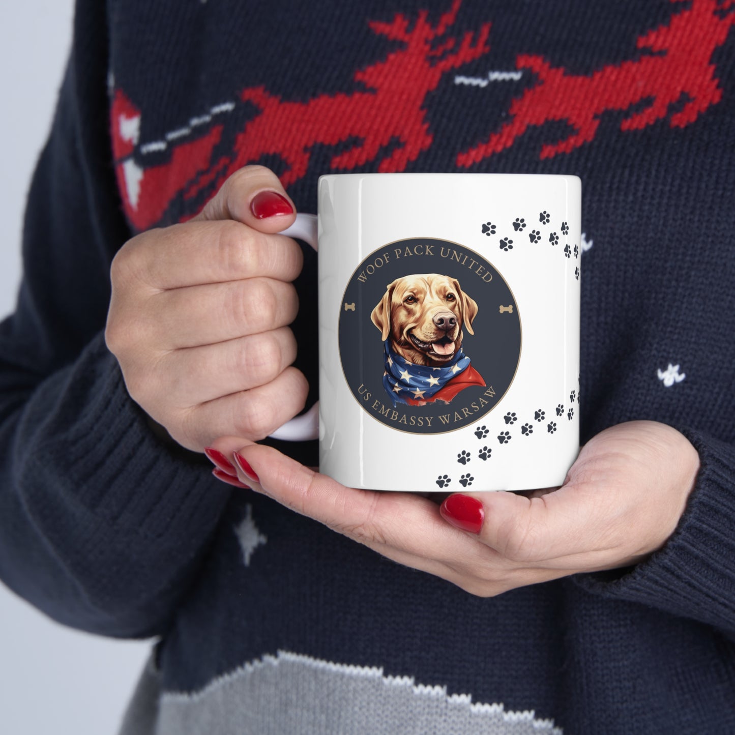 Woof Pack, Retriever Mug: Warsaw