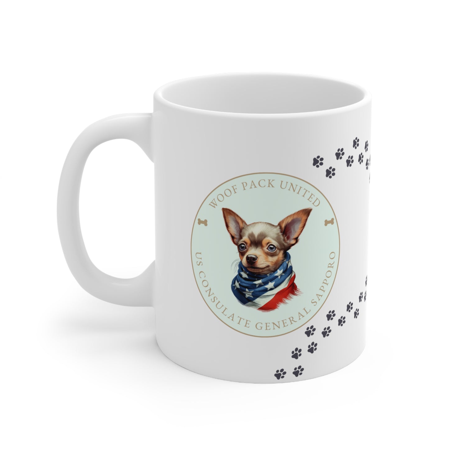 Woof Pack, Chihuahua Mug: Sapporo