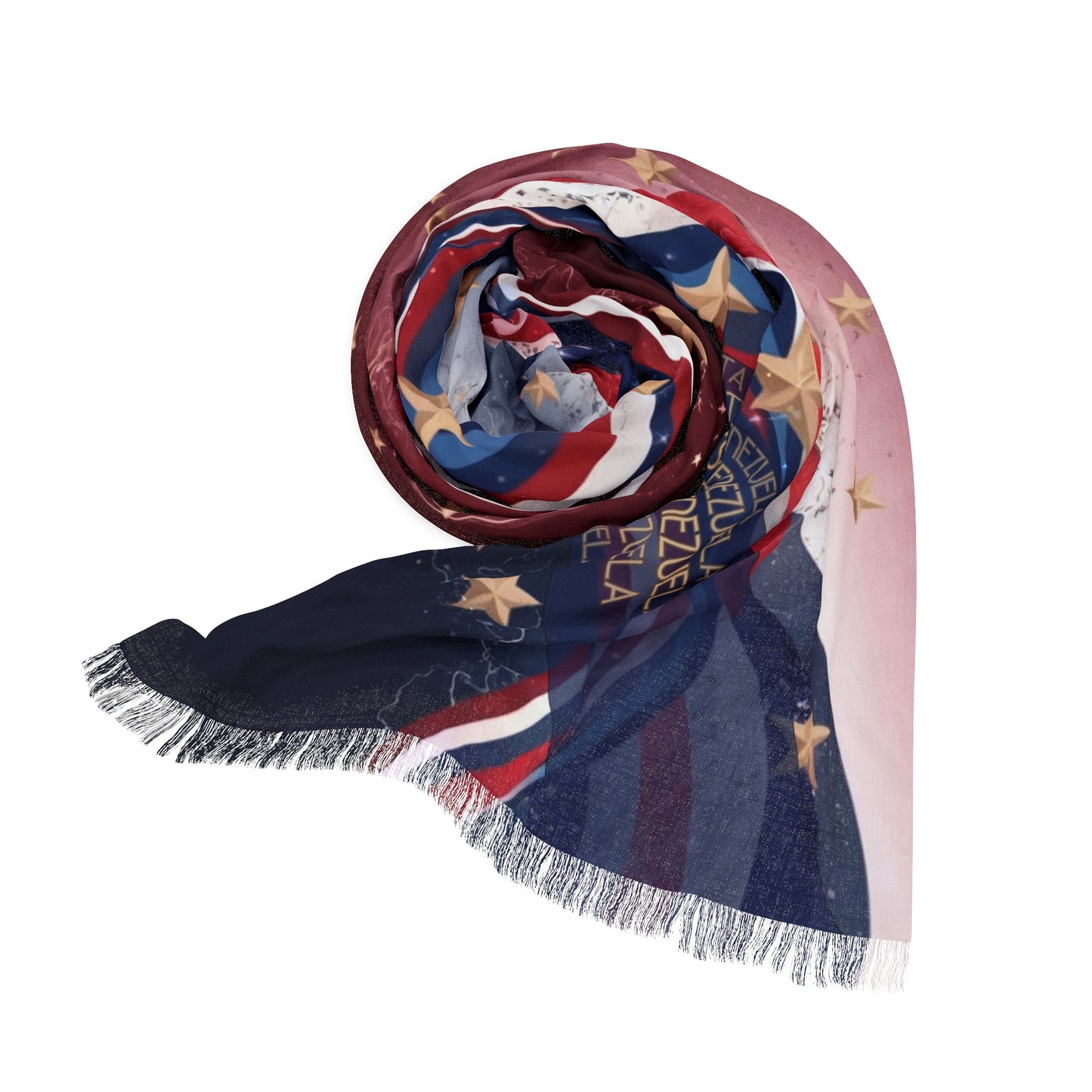 Wonderfully Red, White and Blue, Light Scarf: Venezuela