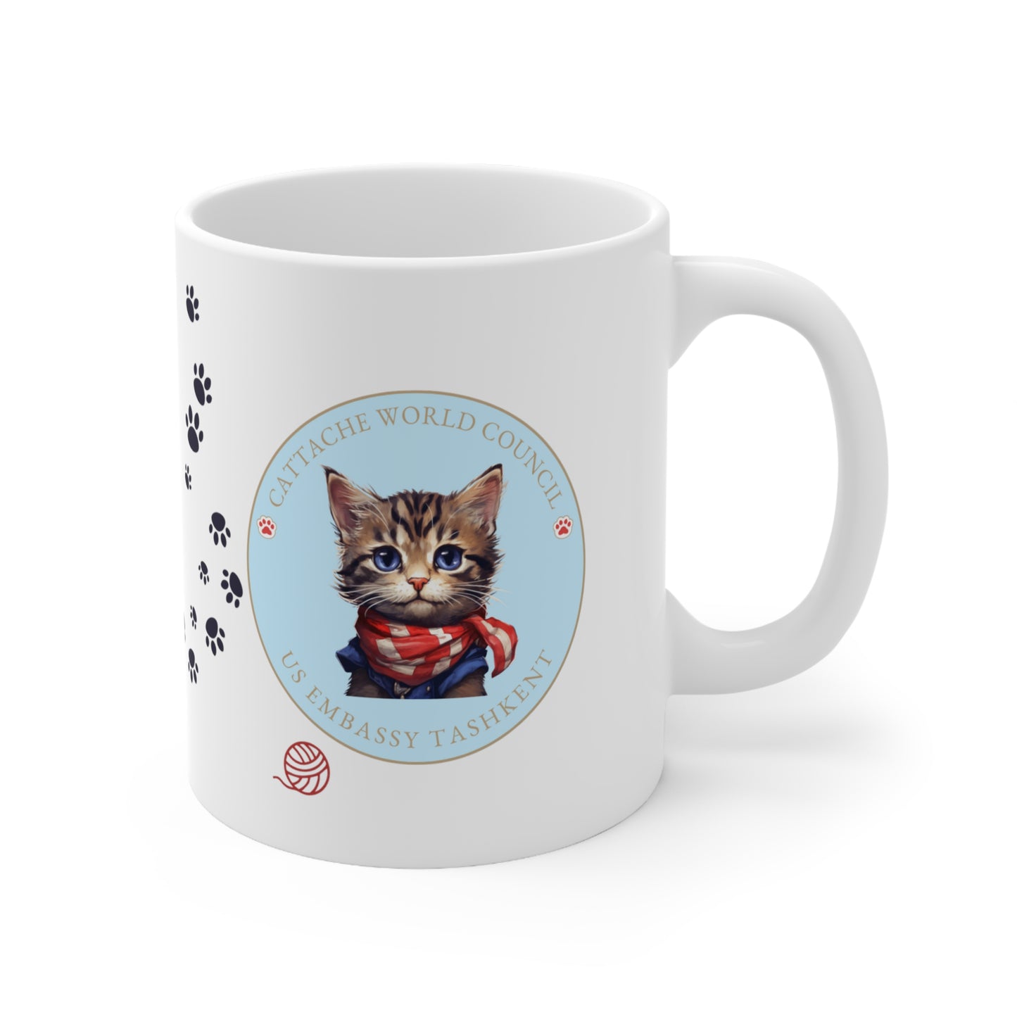 Cattache Mug, Tabby: Tashkent