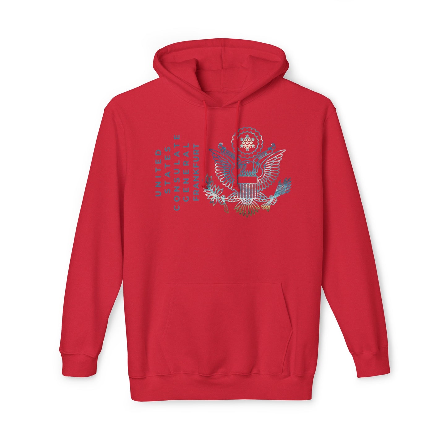 Modern, Made in the USA Hoodie: Frankfurt