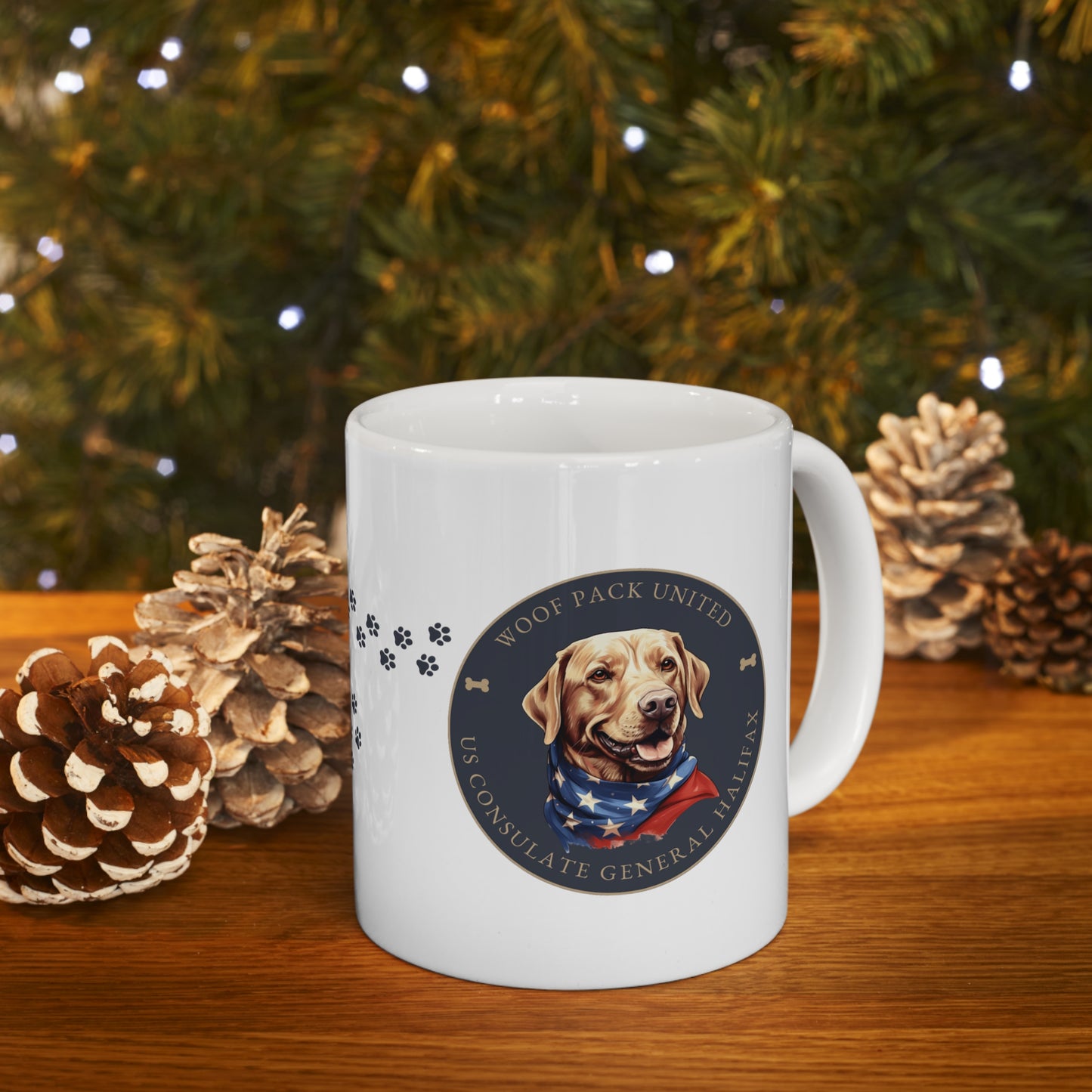 Woof Pack, Retriever Mug: Halifax