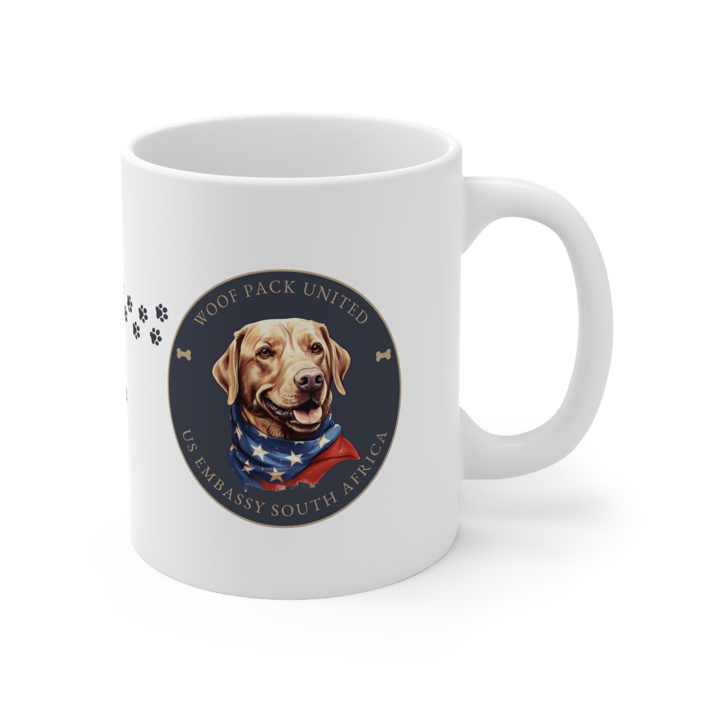 Woof Pack, Retriever Mug: South Africa