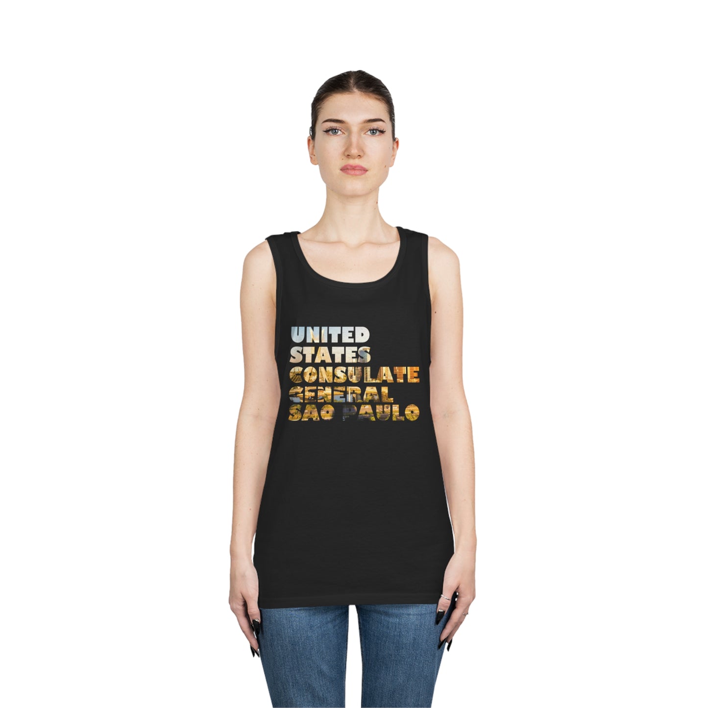 Read the Lines Tank Top: Sao Paulo