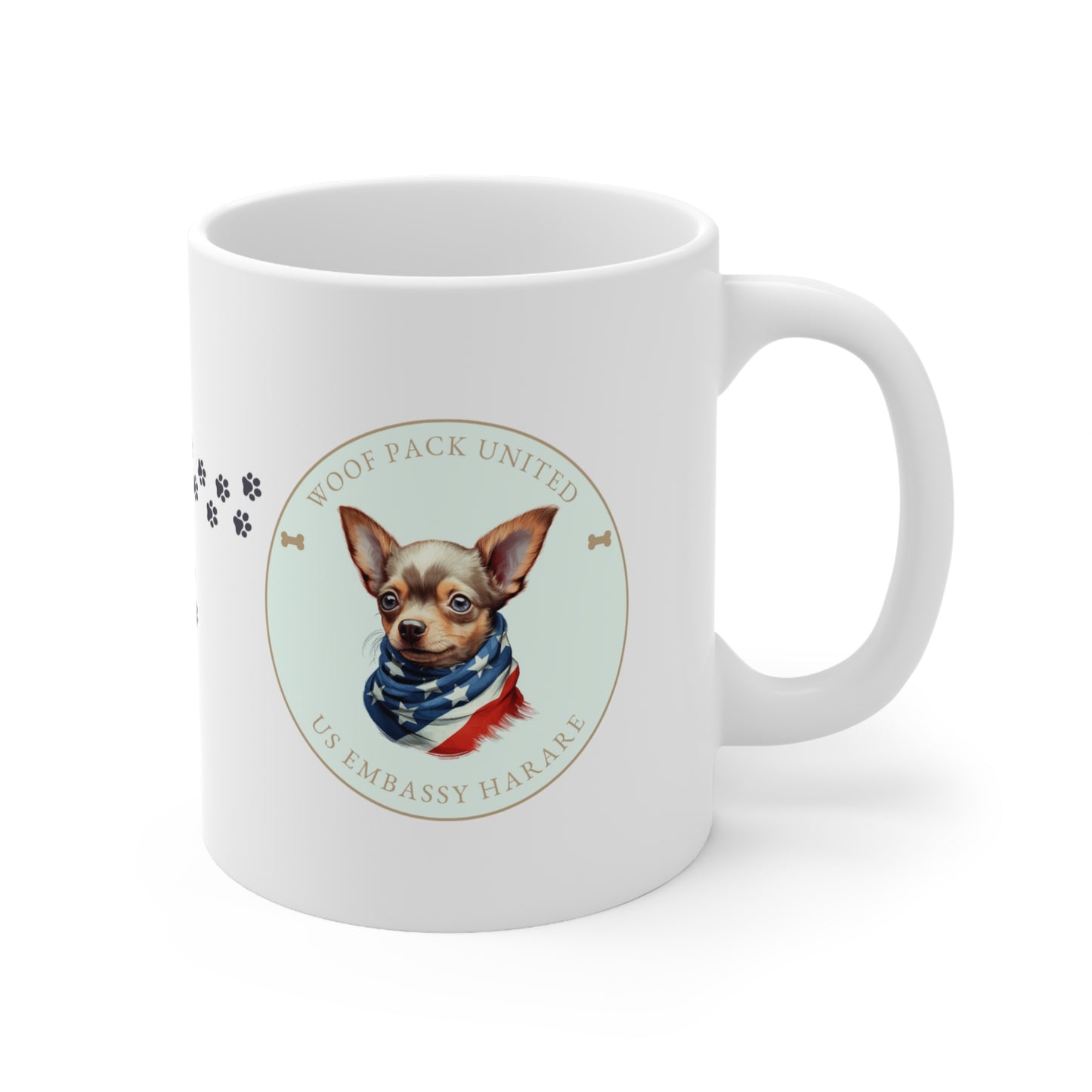 Woof Pack, Chihuahua Mug: Harare