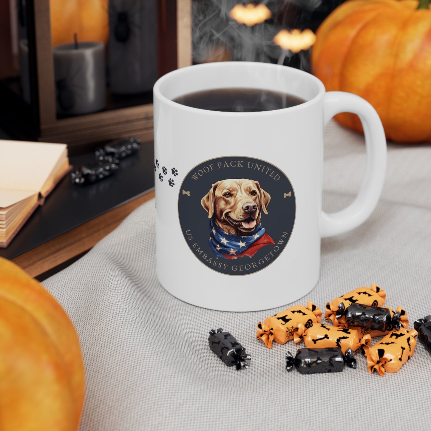 Woof Pack, Retriever Mug: Georgetown