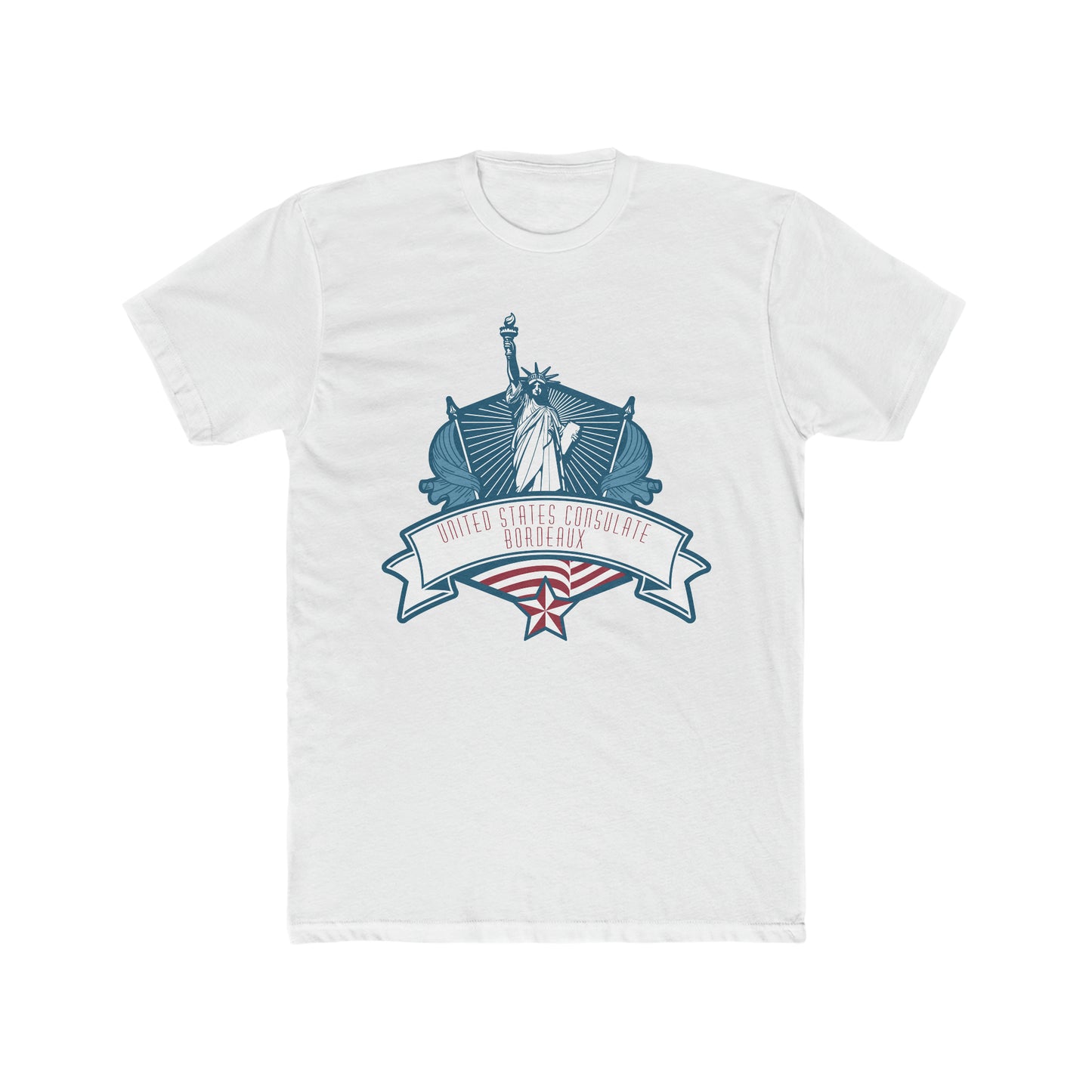 Lady Liberty T-Shirt:  Bordeaux