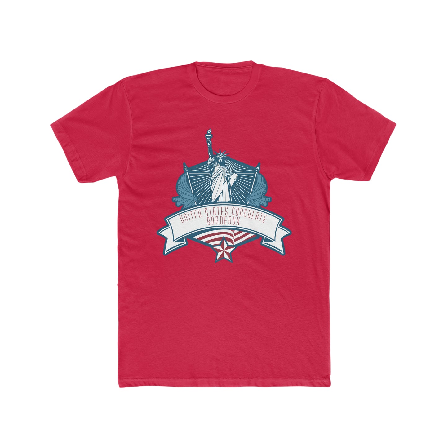 Lady Liberty T-Shirt:  Bordeaux