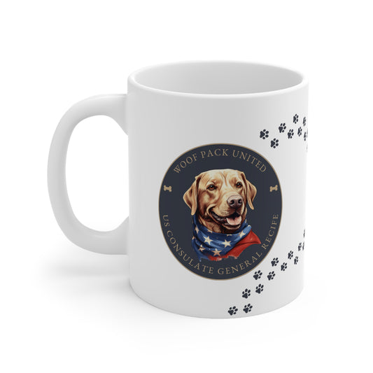 Woof Pack, Retriever Mug: Recife