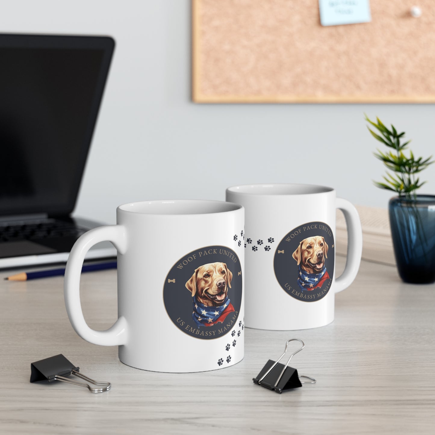 Woof Pack, Retriever Mug: Manama