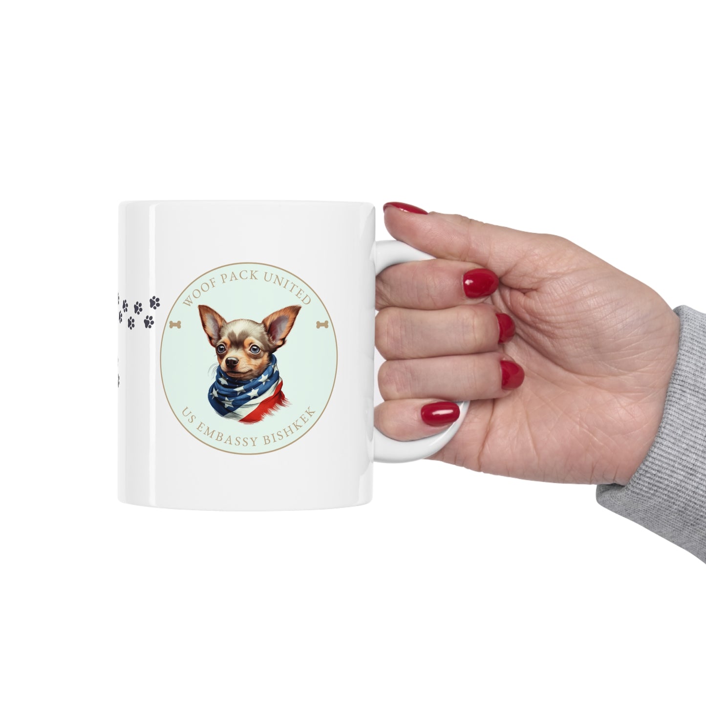 Woof Pack, Chihuahua Mug: Bishkek