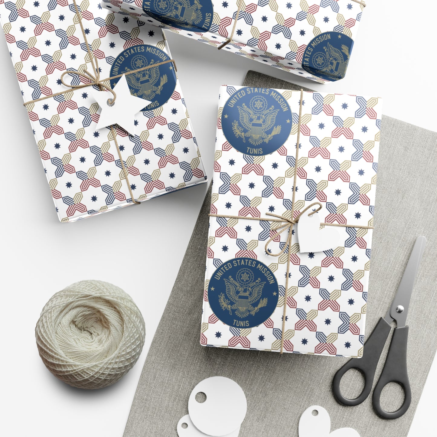 Geometric Gift Wrap Paper: Tunis