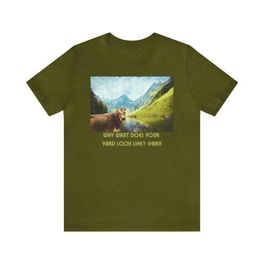 Comfy Short Sleeve Fun T-Shirt: Switzerland Cows