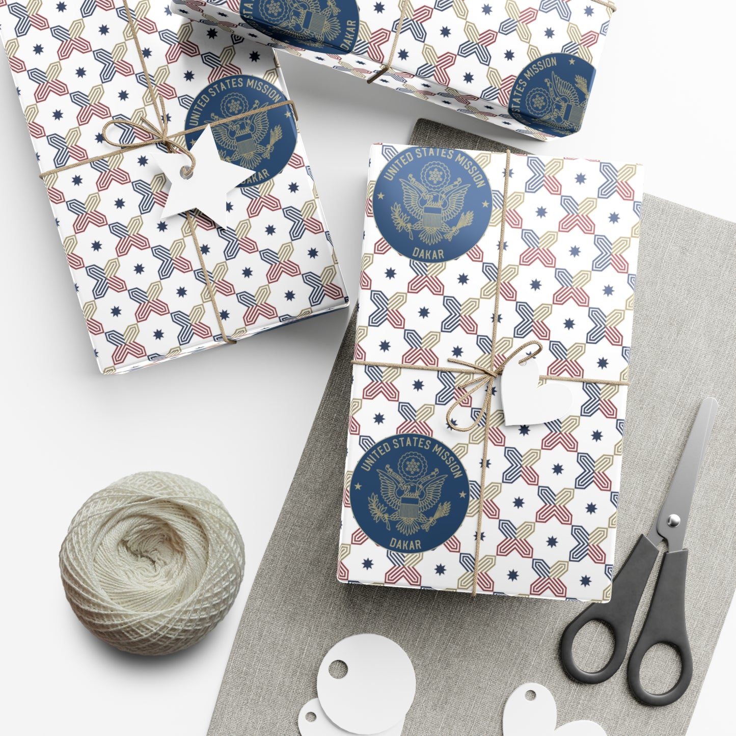 Geometric Gift Wrap Paper: Dakar