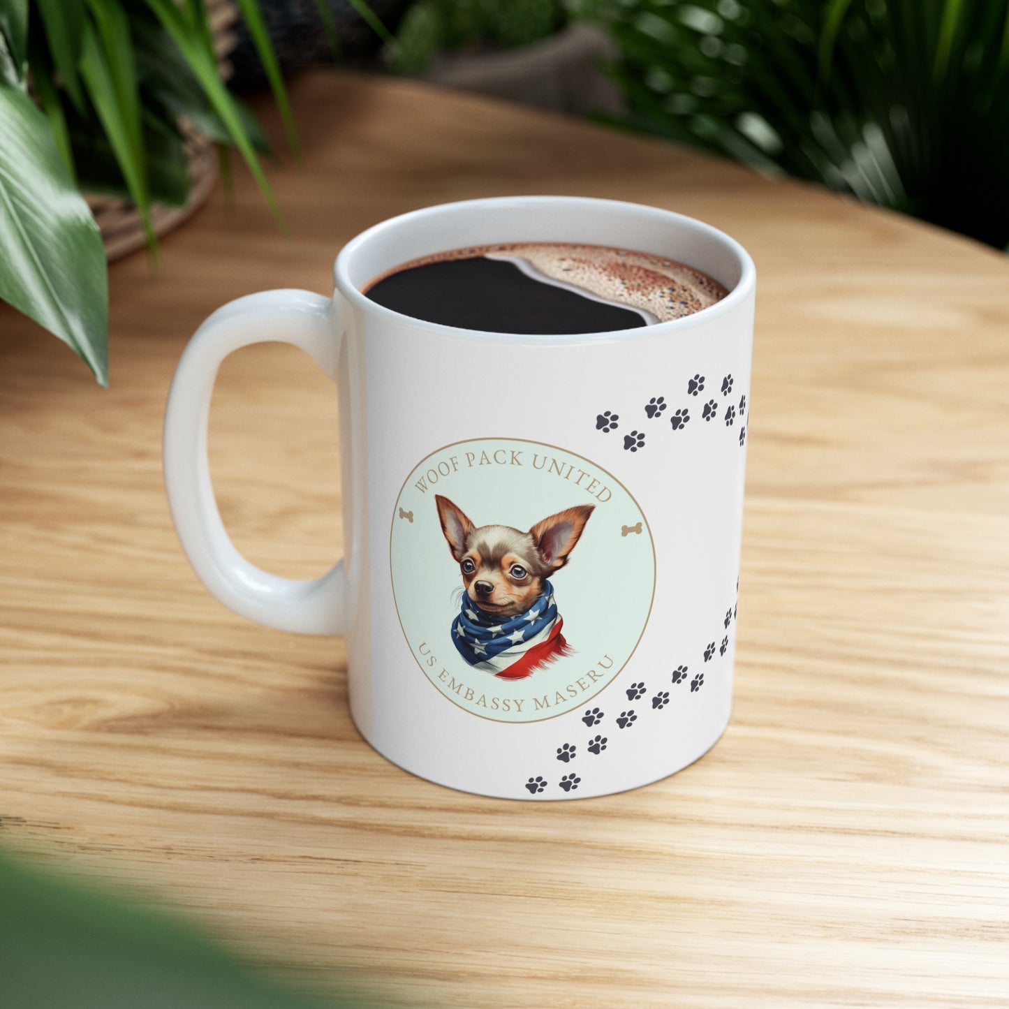 Woof Pack, Chihuahua Mug: Maseru