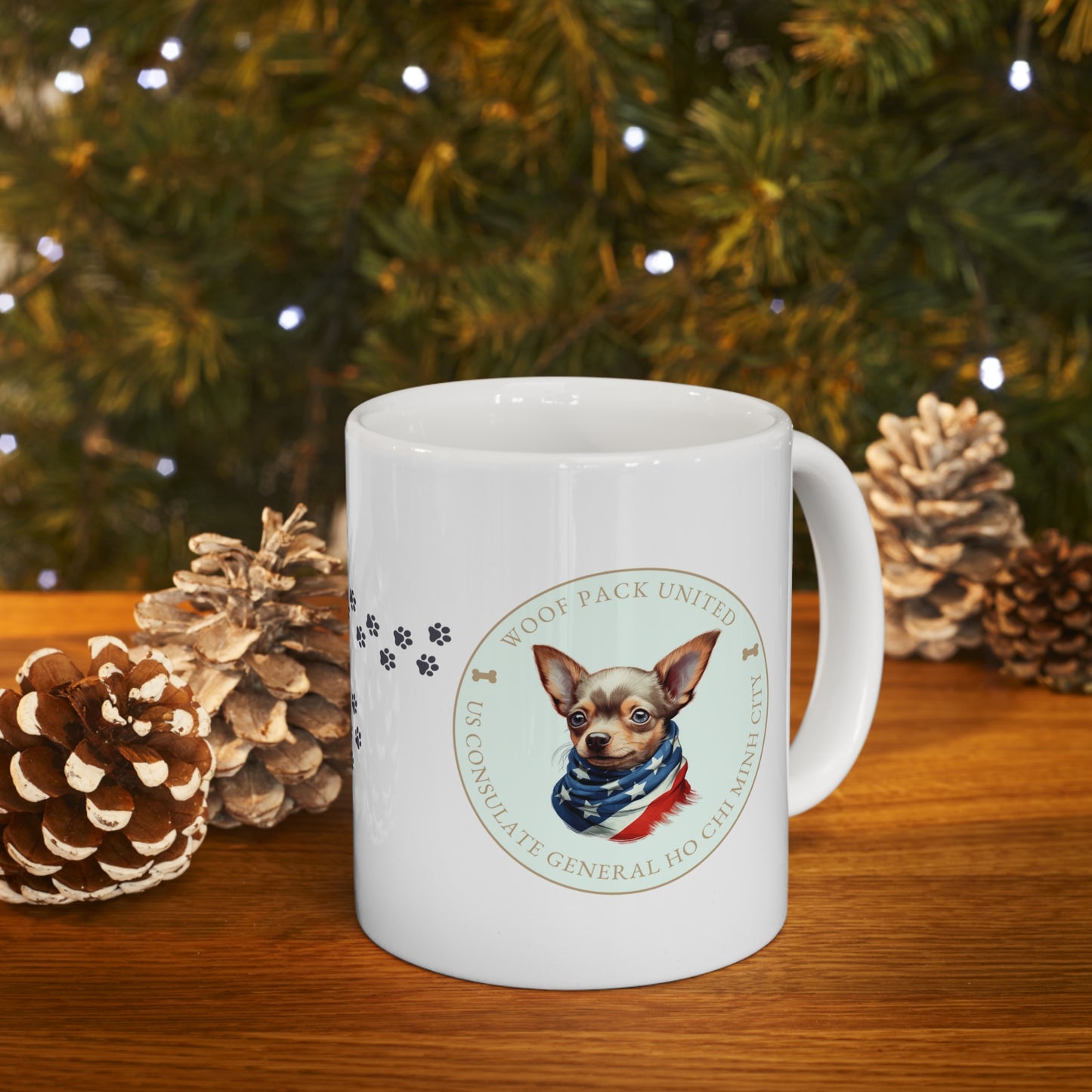 Woof Pack, Chihuahua Mug: Ho Chi Minh City