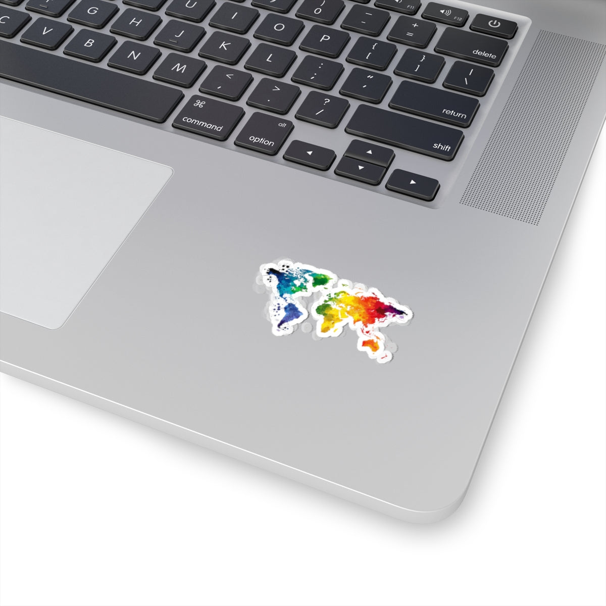 Kiss-Cut, Rainbow Planet Heart Sticker: Global