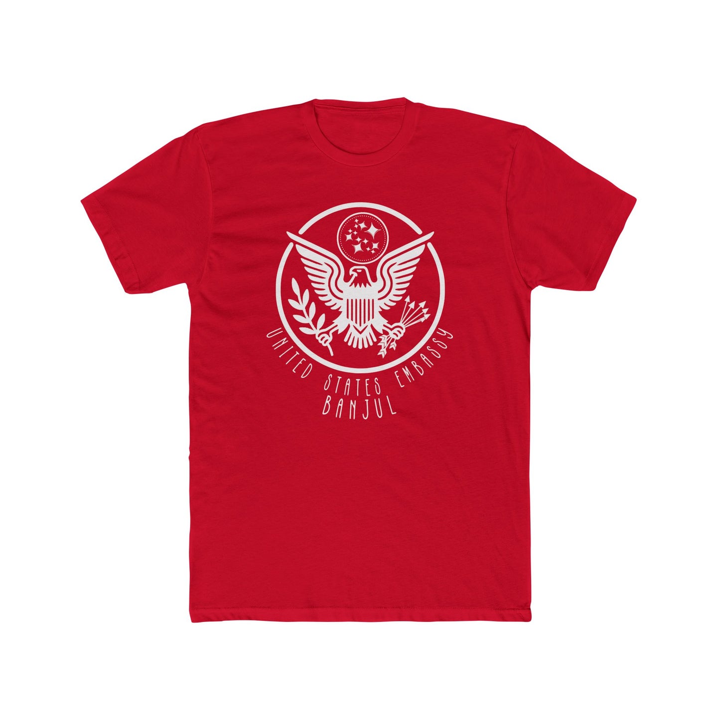 New Art Deco Cotton Crew Tee: Banjul