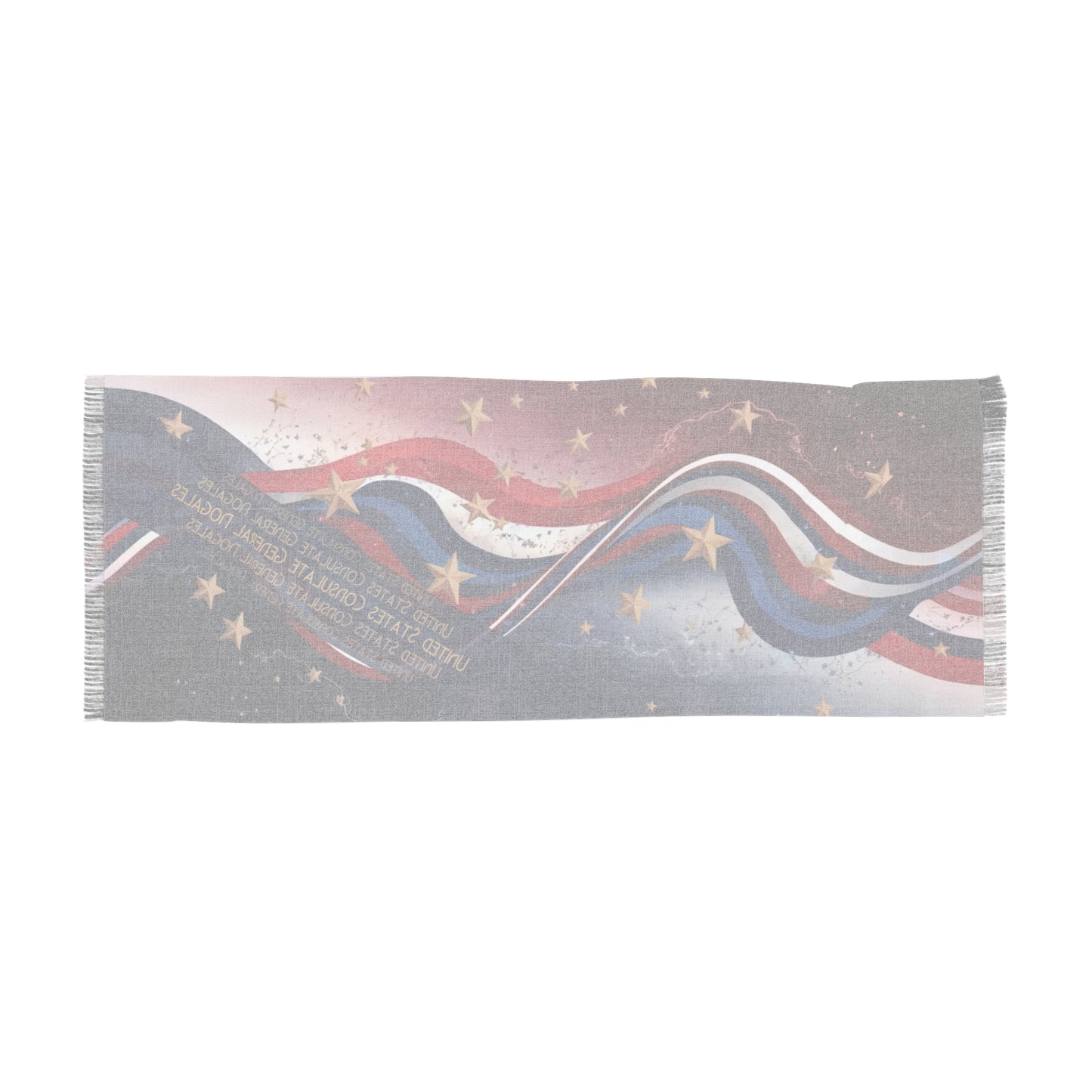 Wonderfully Red, White and Blue, Light Scarf: Nogales