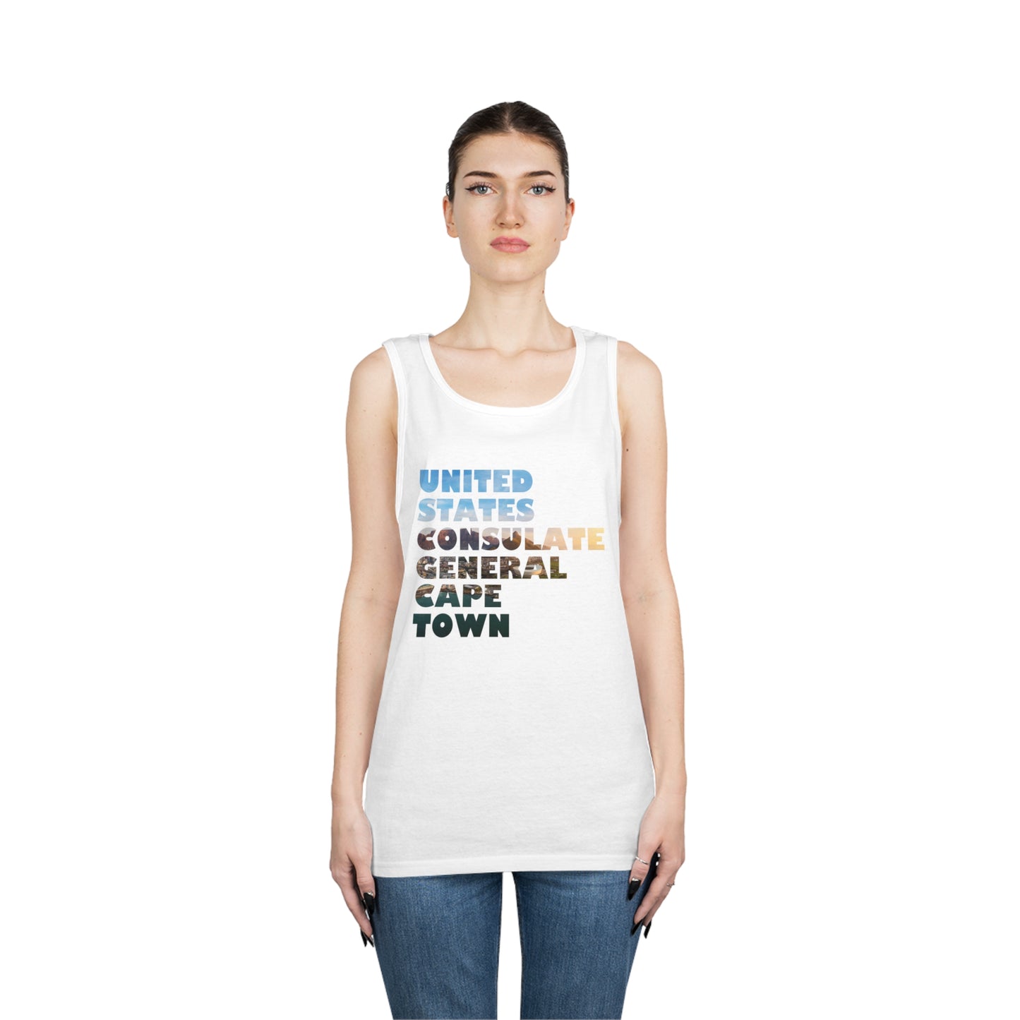 Read the Lines Tank Top: Cape Town