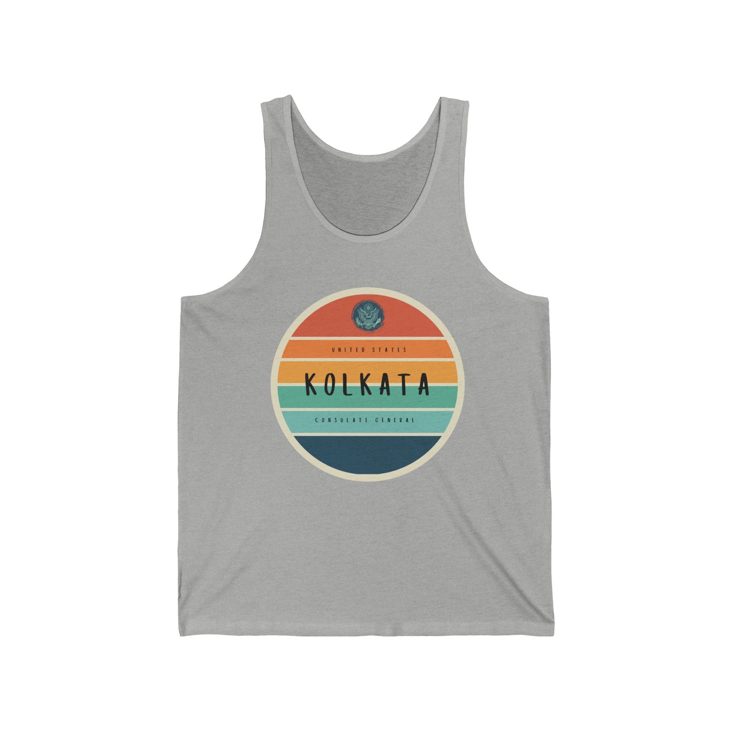 Setting Sun Tank Top: Kolkata