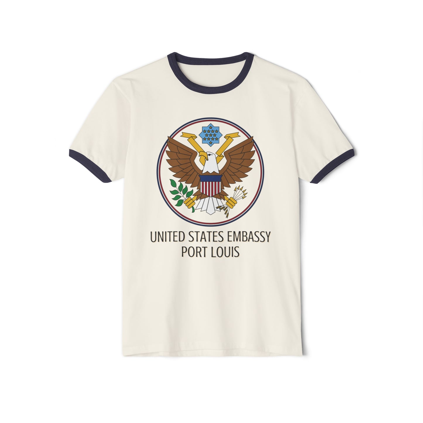 Art Deco Ringer T-Shirt: Port Louis